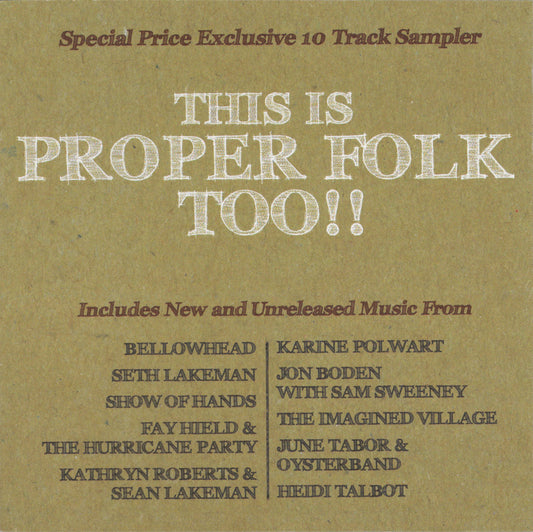 VARIOUS  - THIS IS PROPER FOLK TOO!