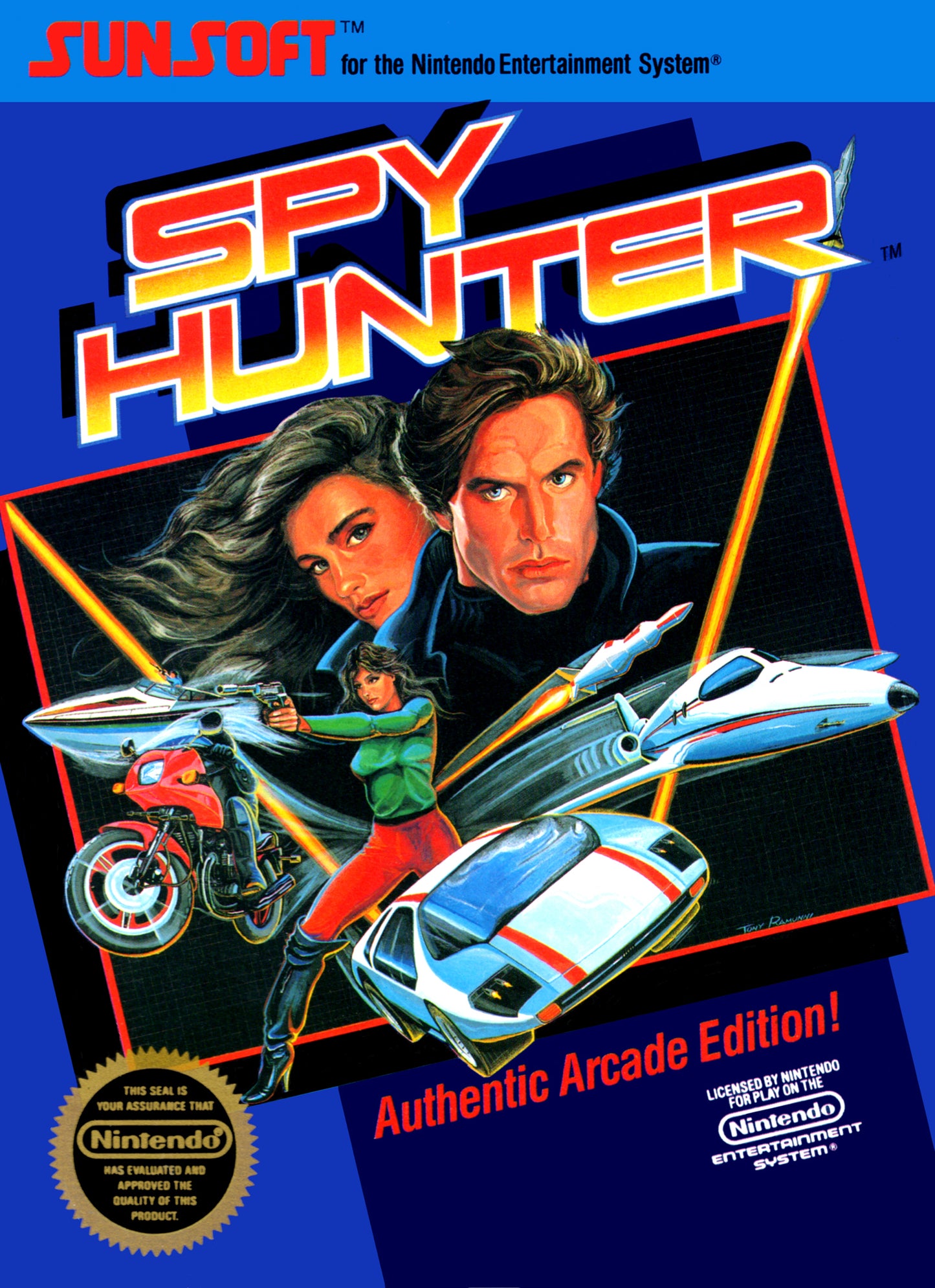 SUPER SPY HUNTER  - NES (W/BOX & MANUAL)