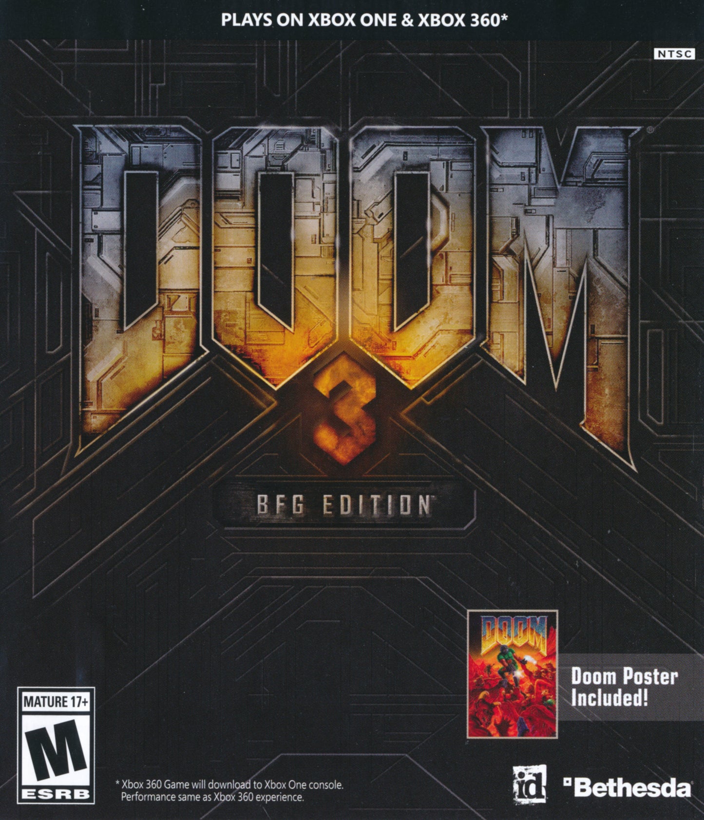 DOOM 3 (BFG EDITION)(XBOX ONE CASE)  - XBX360