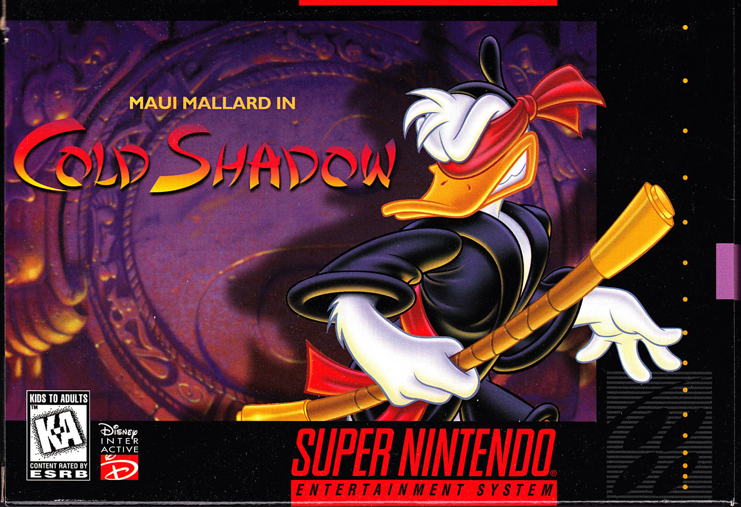 MAUI MALLARD IN COLD SHADOW  - SNES (W/BOX & MANUAL)