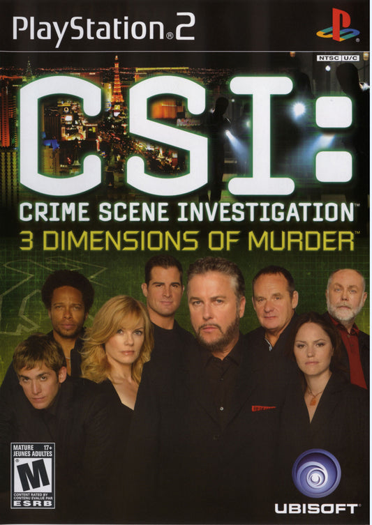 CSI: THREE DIMENSIONS OF MURDER  - PS2
