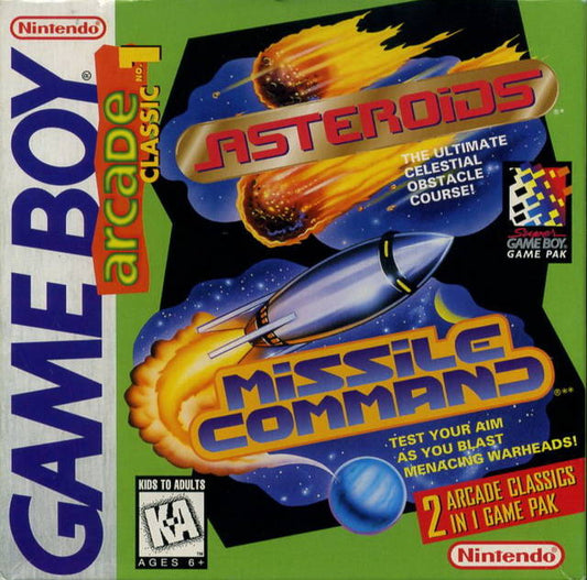 ASTEROIDS/MISSILE COMMAND: ARCADE CLASSI  - GB1