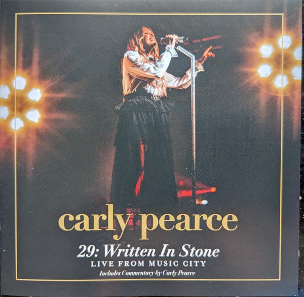 PEARCE, CARLY  - 29: WRITTEN IN STONE (LIVE FROM MUSIC CI