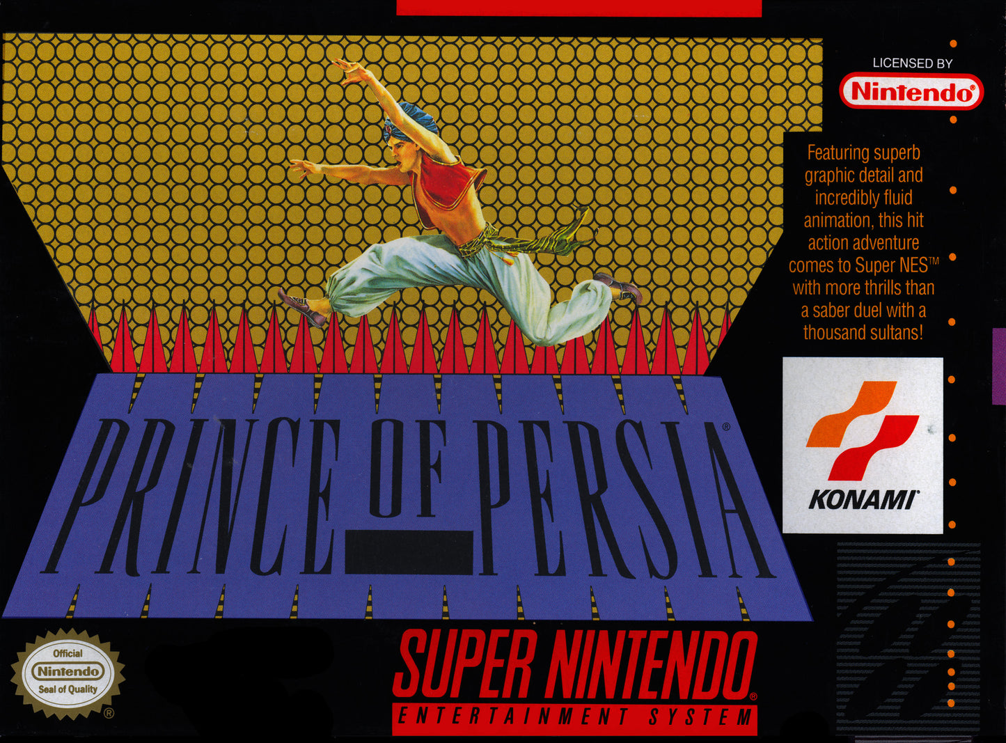 PRINCE OF PERSIA 2  - SNES (W/BOX & MANUAL)