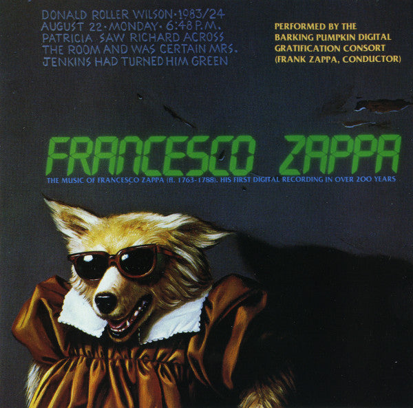 ZAPPA, FRANK  - FRANCESCO ZAPPA (1995 RYKO)(REMASTERED)