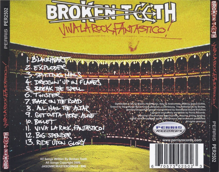 BROKEN TEETH  - VIVA LA ROCK FANTASTICO!