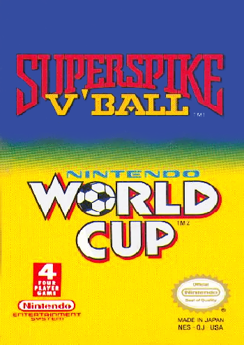 SUPER SPIKE V'BALL/WORLD CUP SOCCER  - NES