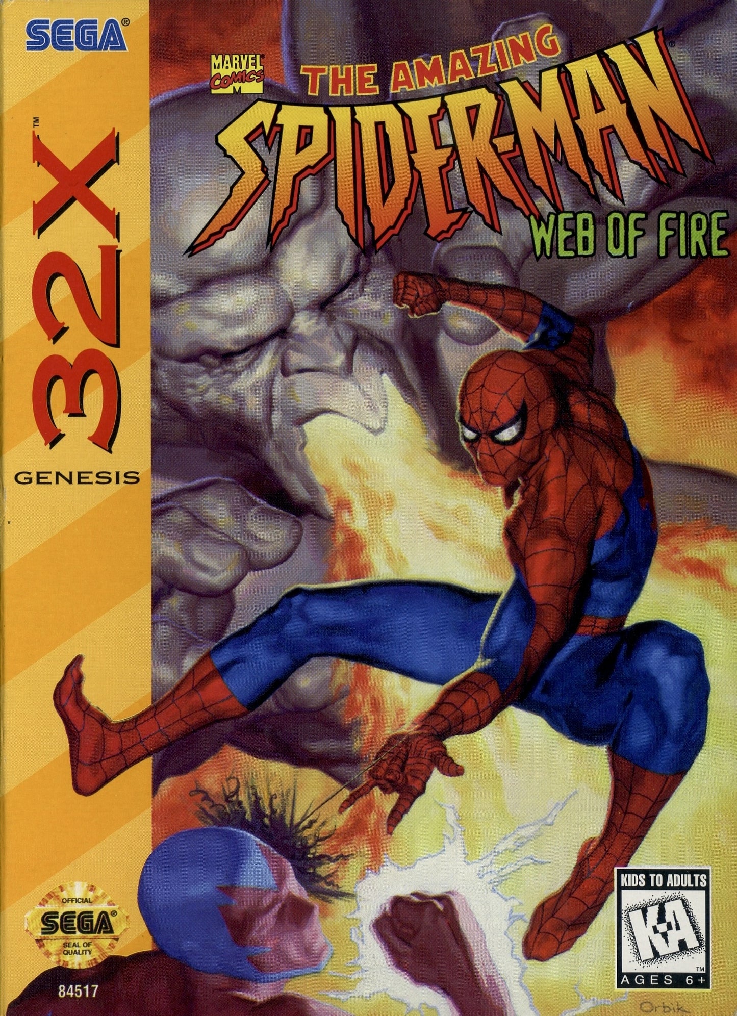 SPIDER-MAN: WEB OF FIRE  - 32X