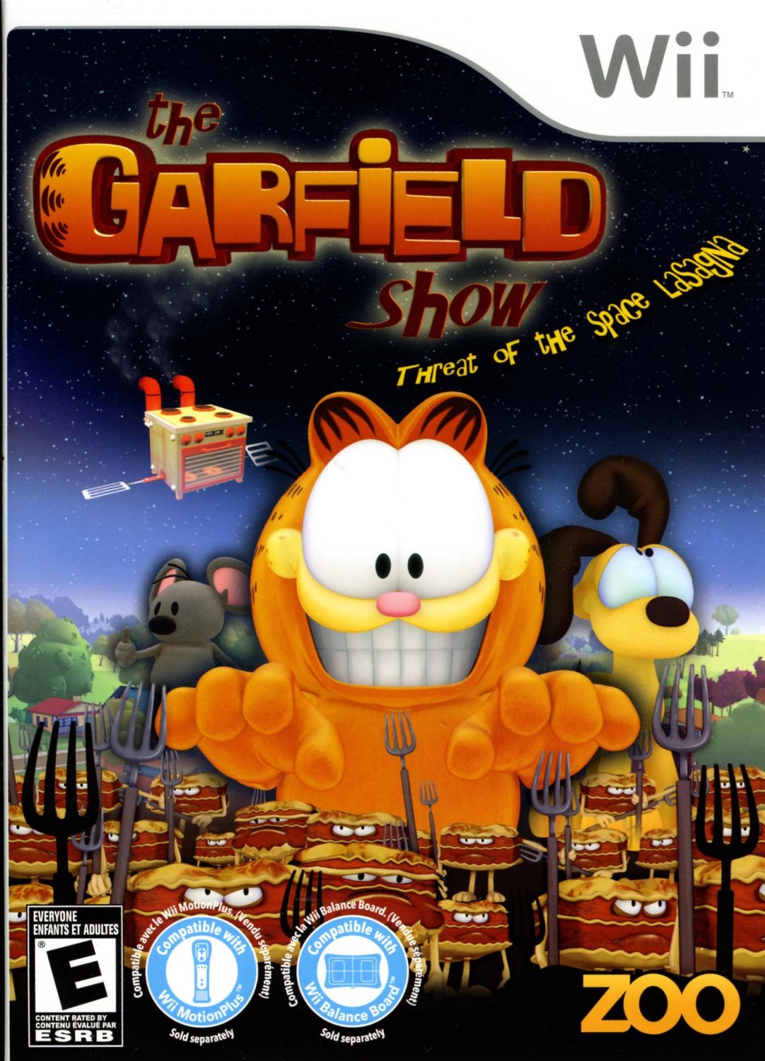 GARFIELD SHOW:THREAT OF THE SPACE LASAGN  - WII