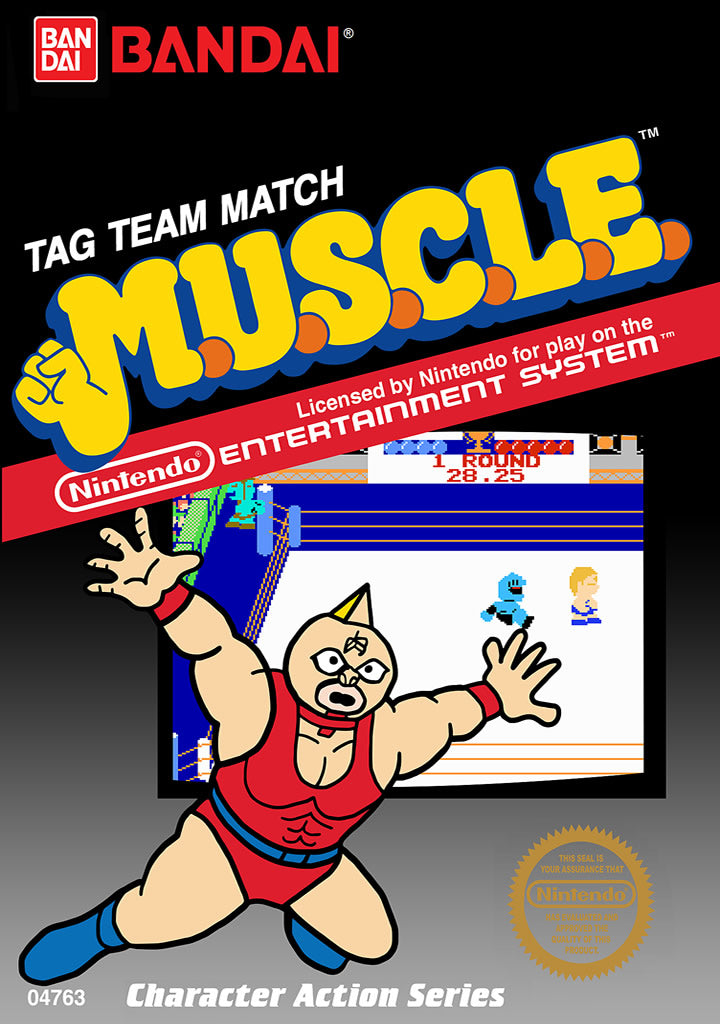 MUSCLE  - NES (W/BOX & MANUAL)