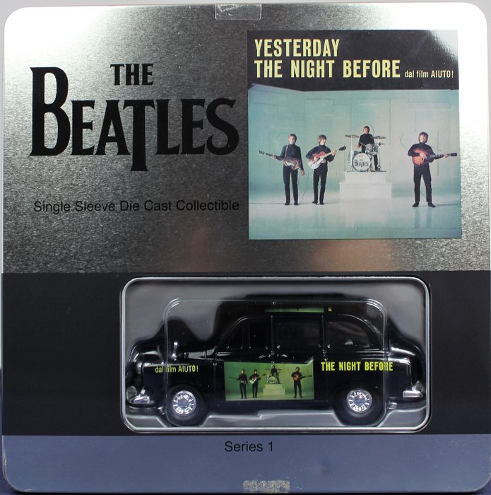 BEATLES: YESTERDAY: TAXI/T-SHIRT XL/WALL PLAQUE (TIN) - FACTORY-SERIES 1-LTD ED