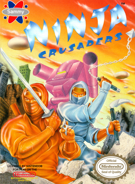 NINJA CRUSADERS  - NES (W/BOX & MANUAL)