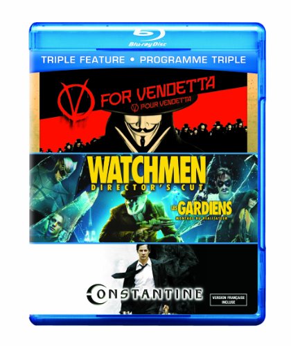 V FOR VENDETTA/WATCHMEN/CONSTANTINE - BLU-TRIPLE FEATURE
