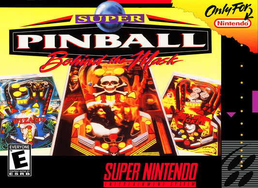 SUPER PINBALL: BEHIND THE MASK  - SNES (W/BOX & MANUAL)