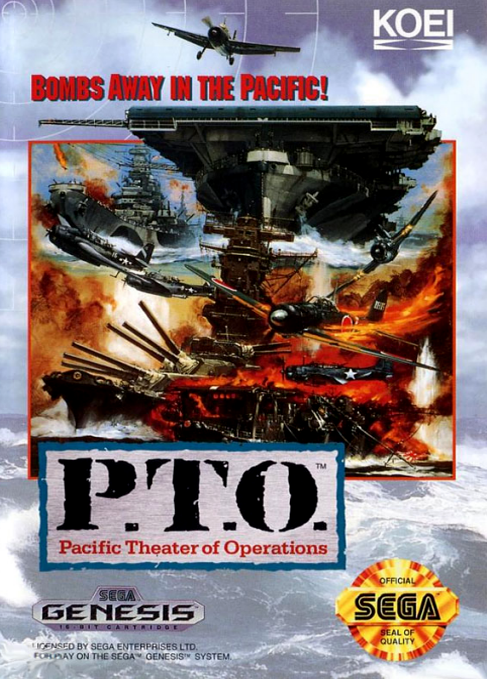 P.T.O. PACIFIC THEATER OF OPERATIONS  - GENESIS  (CARTRIDGE ONLY)
