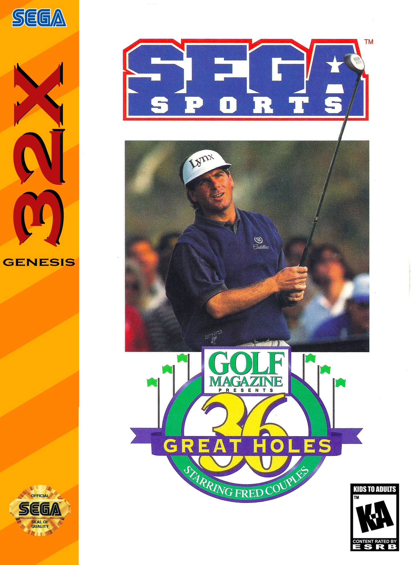 36 GREAT HOLES STARRING FRED COUPLES  - 32X