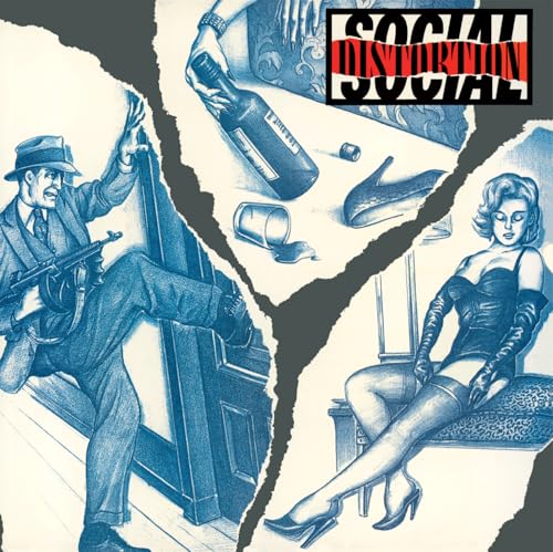SOCIAL DISTORTION - SOCIAL DISTORTION - LIMITED 180-GRAM TRANSLUCENT RED, BLACK & WHITE MARBLE COLORED VINYL