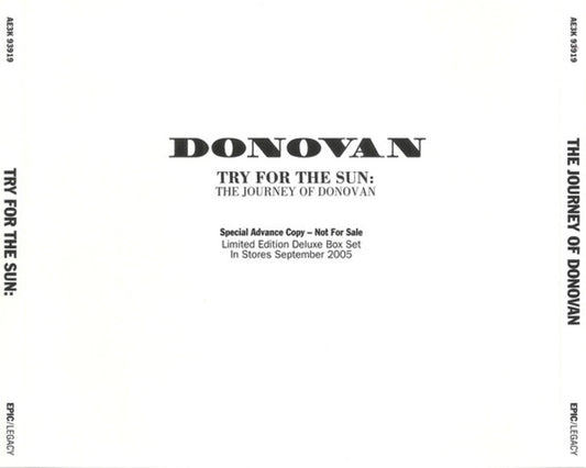 DONOVAN  - TRY FOR THE SUN: THE JOURNEY OF  (3CDS)