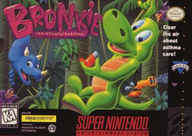 BRONKIE THE BRONCHIASAURUS  - SNES