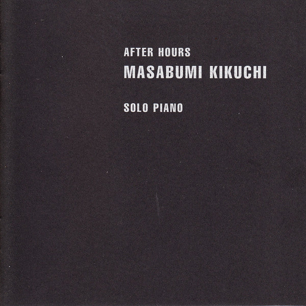 KIKUCHI, MASABUMI  - AFTER HOURS