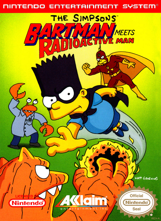 SIMPSONS: BART MEETS RADIOACTIVE MAN  - NES