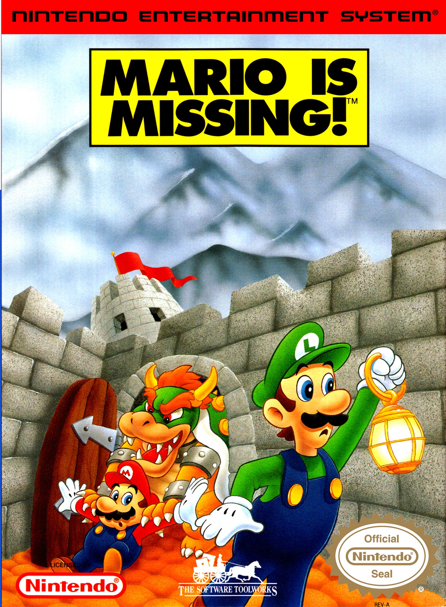 MARIO IS MISSING  - NES (W/BOX & MANUAL)