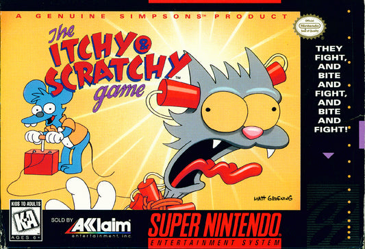 ITCHY & SCRATCHY GAME  - SNES