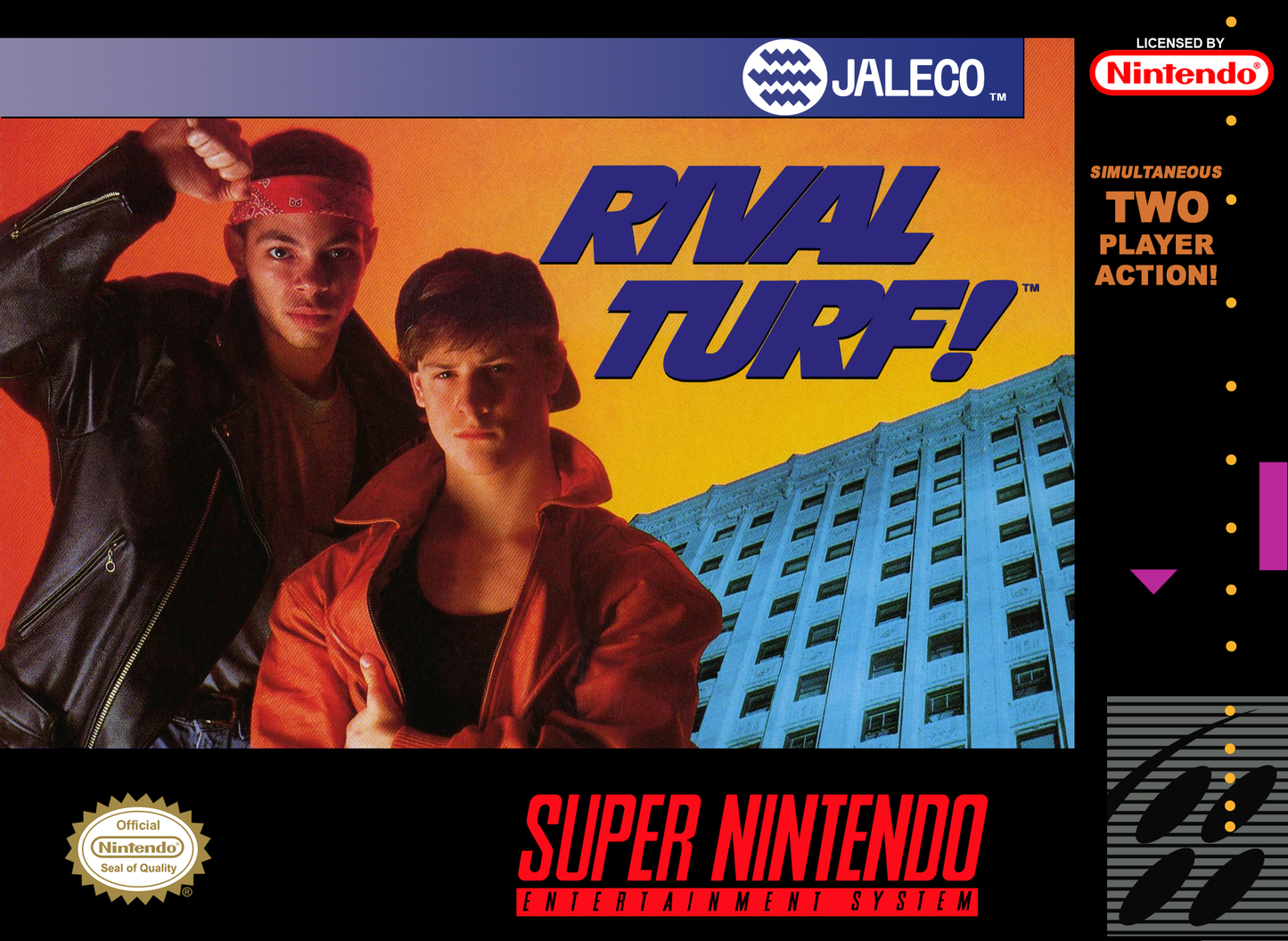 RIVAL TURF  - SNES (W/BOX & MANUAL)