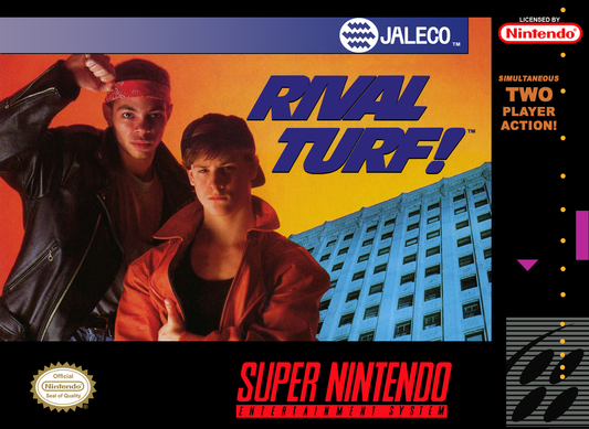 RIVAL TURF  - SNES (W/BOX & MANUAL)