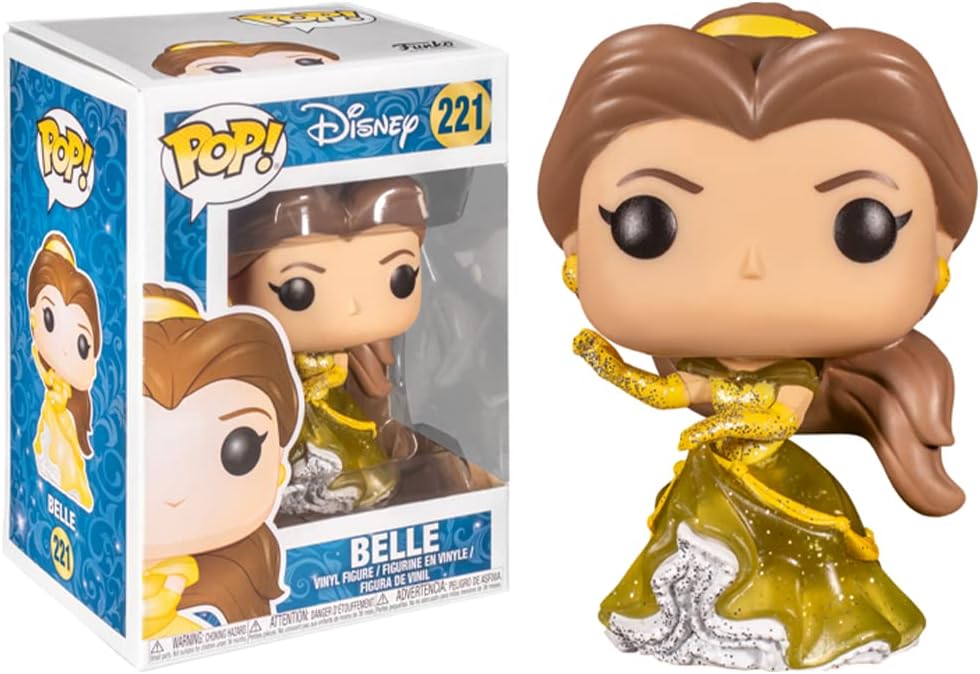 DISNEY: BELLE #221 (GLITTER) - FUNKO POP!-EXCLUSIVE