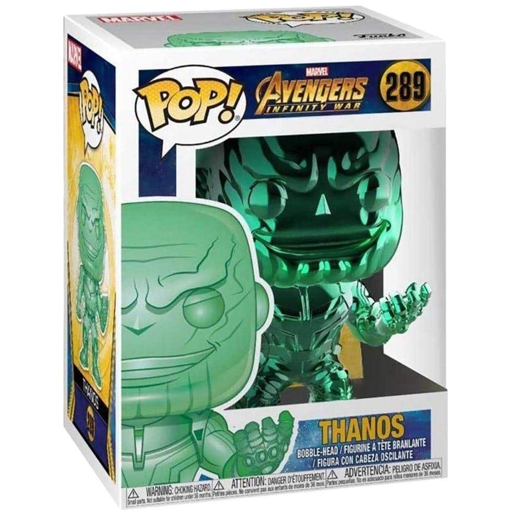 AVENGERS INFINITY WAR: THANOS #289 (GREEN CHROME) - FUNKO POP!-EXCLUSIVE