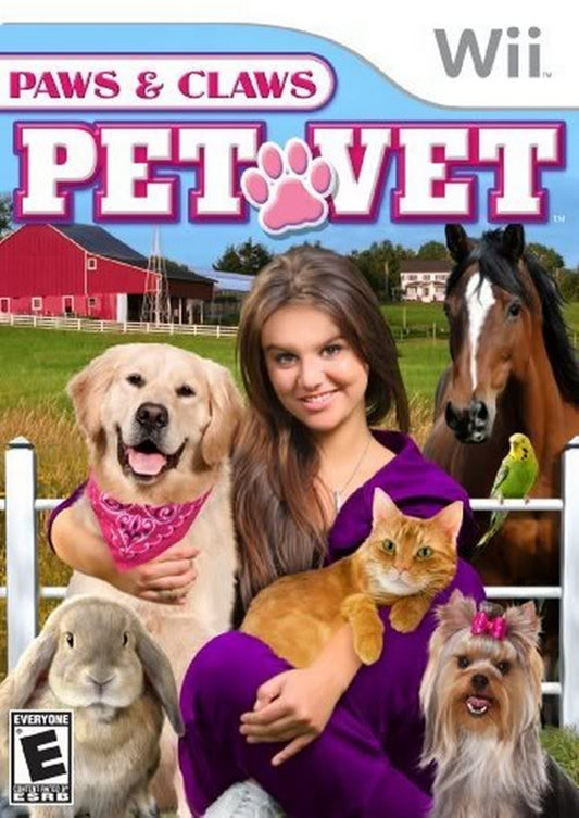 PAWS & CLAWS: PET VET  - WII