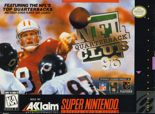 NFL QUARTERBACK CLUB 96  - SNES (W/BOX)
