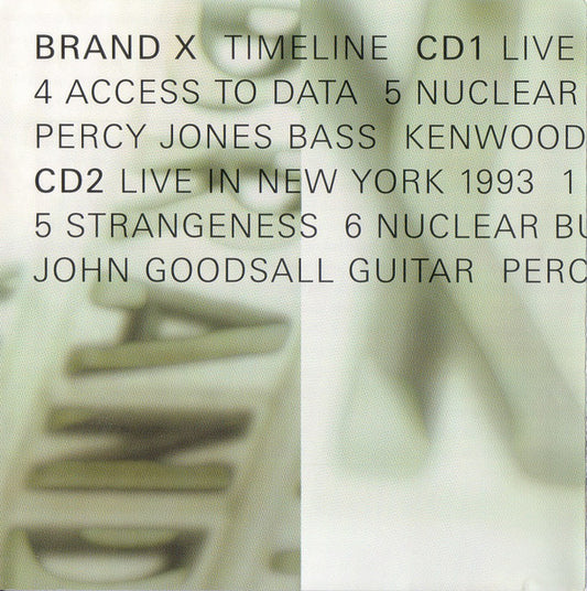 BRAND X  - TIMELINE (2CD)