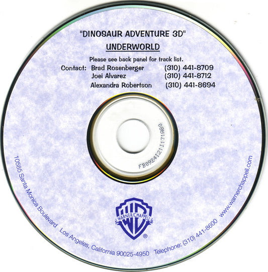UNDERWORLD  - DINOSAUR ADVENTURE 3D (UK CD2)