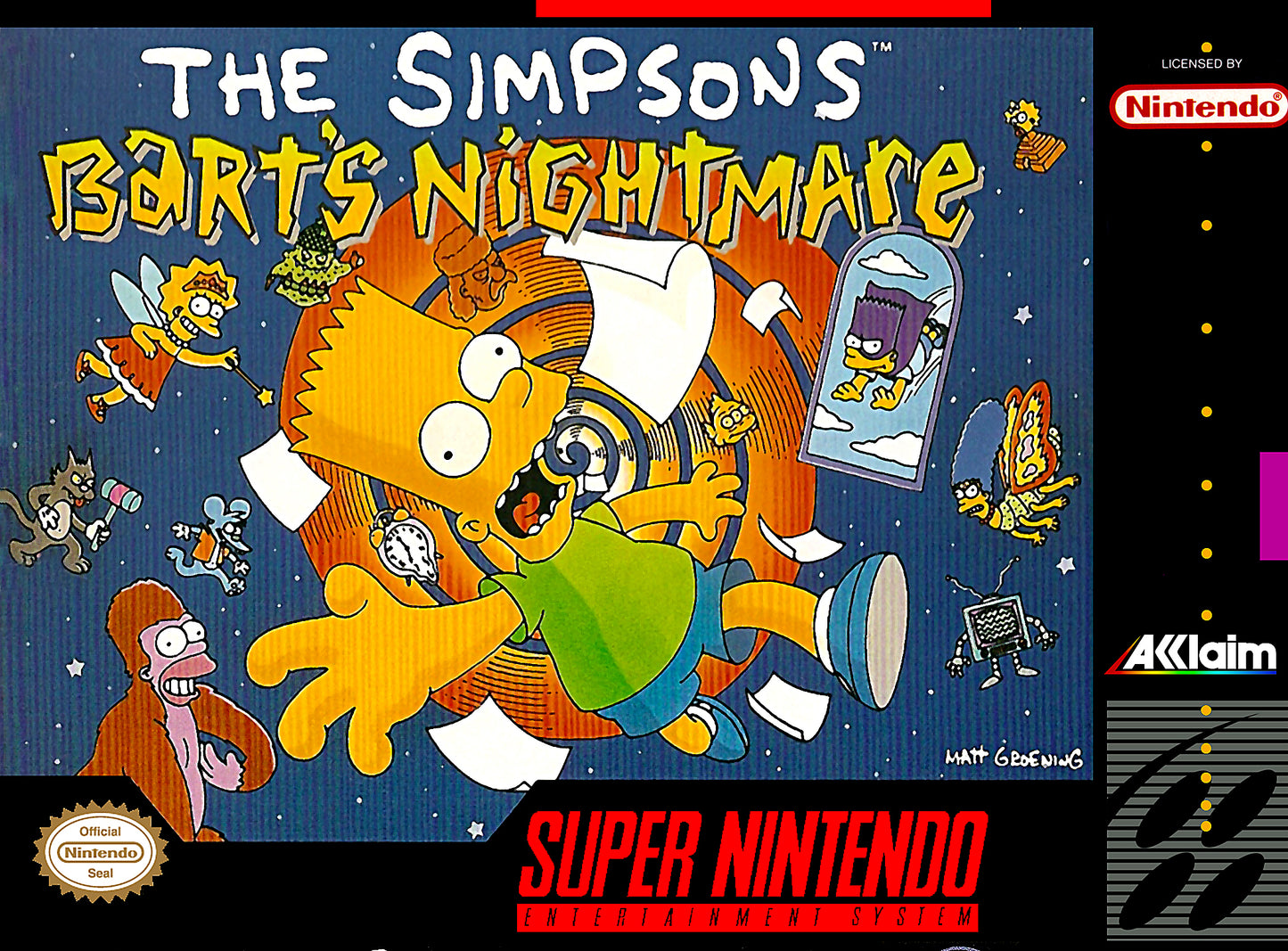 SIMPSONS: BART'S NIGHTMARE  - SNES