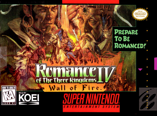 ROMANCE OF THE THREE KINGDOMS IV: WALL O  - SNES