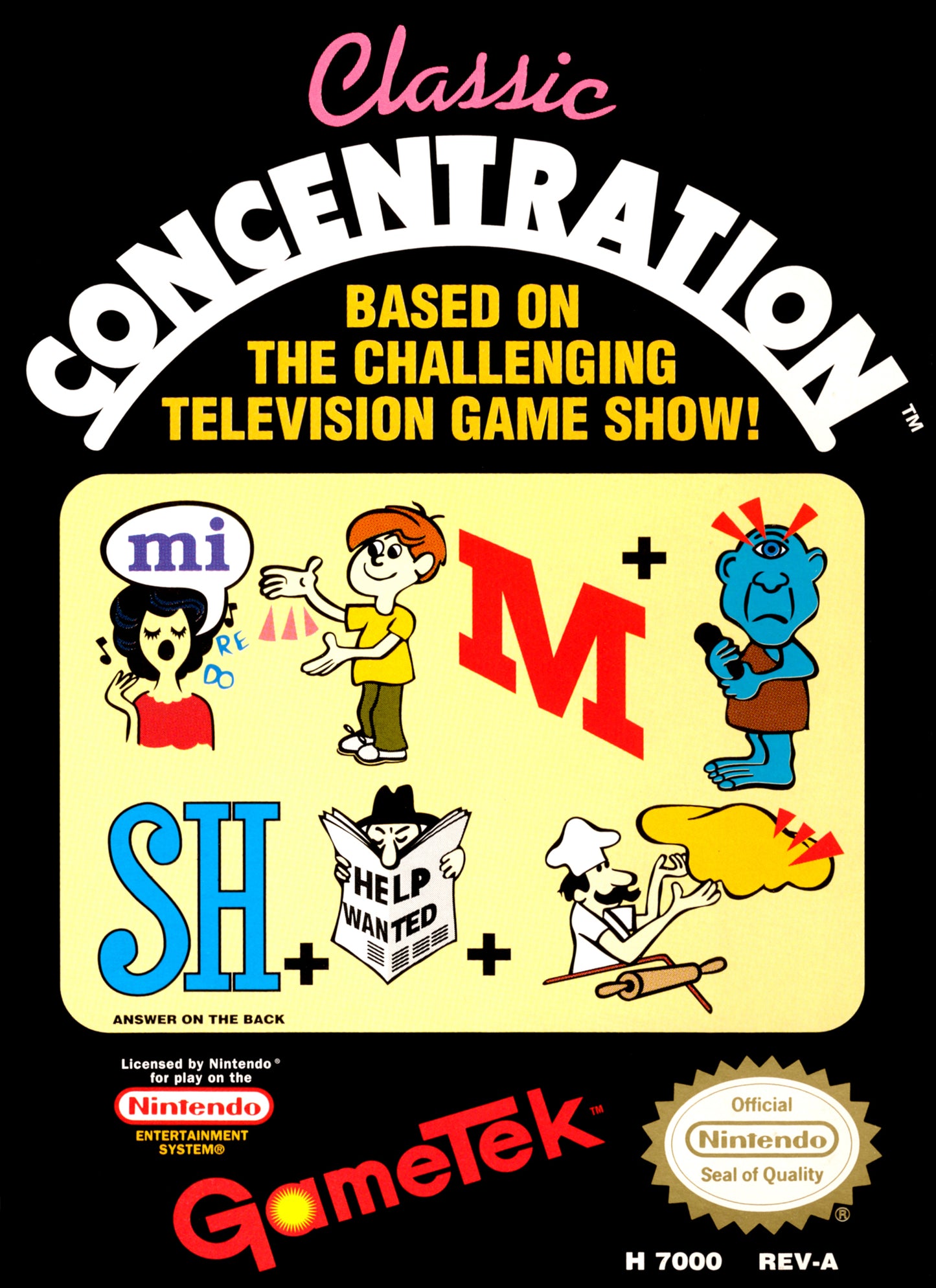 CLASSIC CONCENTRATION  - NES