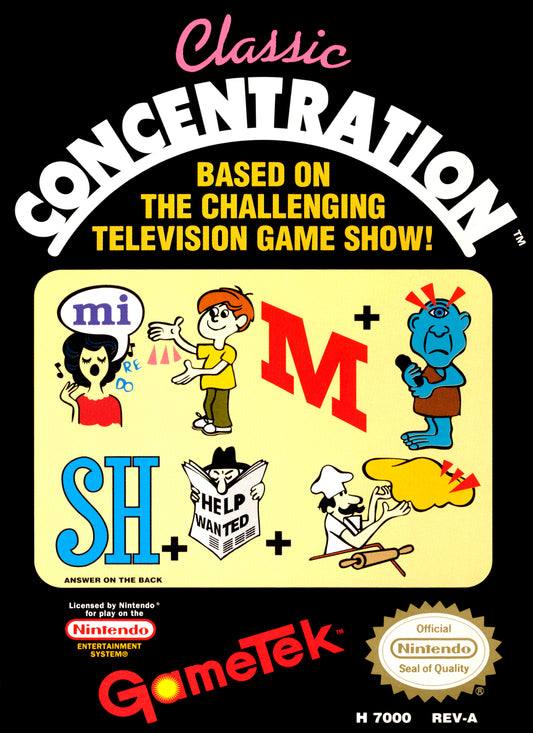 CLASSIC CONCENTRATION  - NES