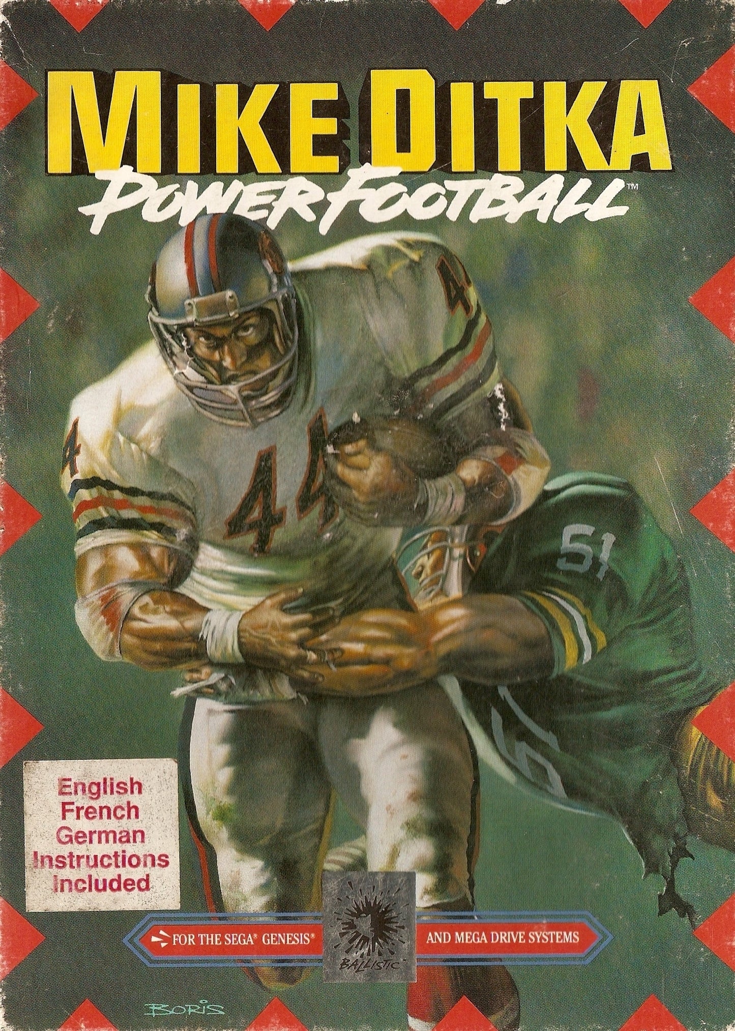 MIKE DITKA POWER FOOTBALL  - GENESIS  (CARTRIDGE ONLY)
