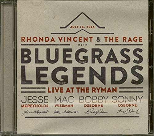 VINCENT, RHONDA - BLUEGRASS LEGENDS
