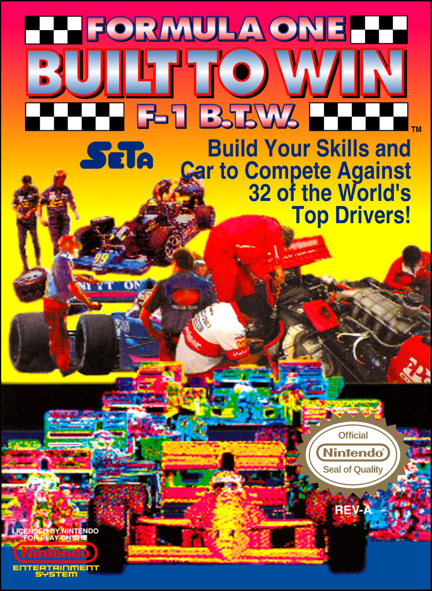 FORMULA ONE: BUILT TO WIN  - NES