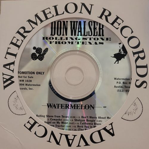 WALSER, DON  - ROLLING STONE FROM TEXAS