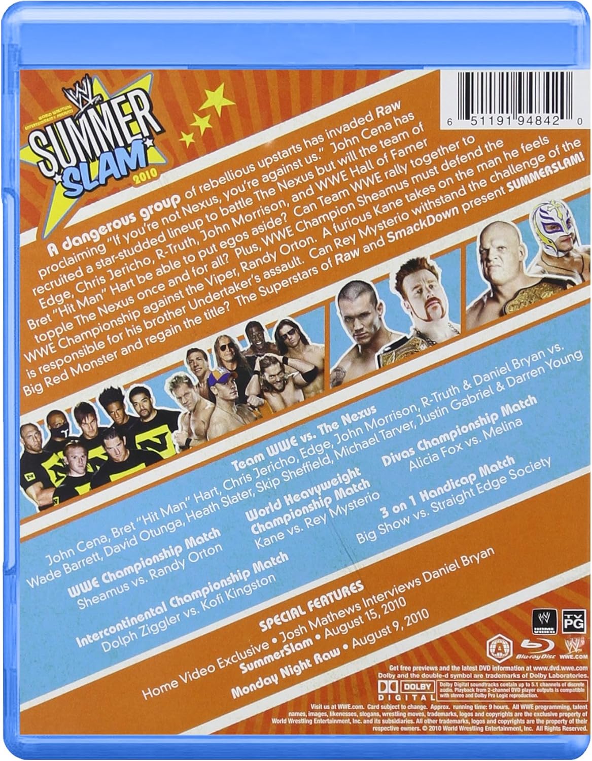 WWE  - BLU-SUMMERSLAM 2010: LOS ANGELES