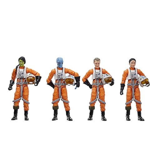 STAR WARS: X-WING PILOT (4 PACK) - 3.75"-HASBEO-VINTAGE COLLECTION