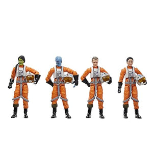 STAR WARS: X-WING PILOT (4 PACK) - 3.75"-HASBEO-VINTAGE COLLECTION