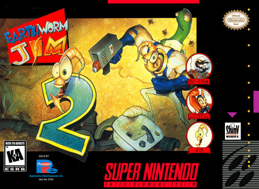 EARTHWORM JIM 2  - SNES (W/BOX)