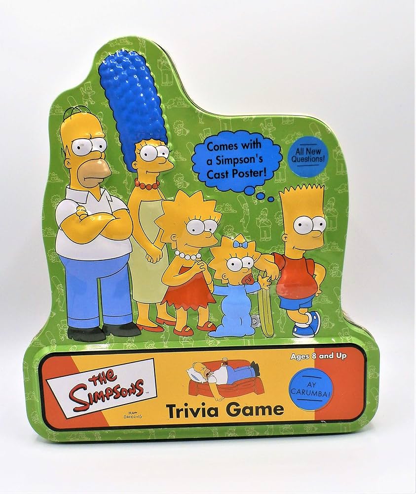 SIMPSONS: TRIVIA GAME - BOARD GAME-COMPLETE