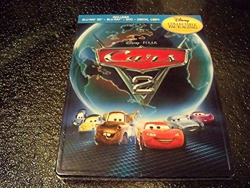 CARS 2 - BLU-3D-INC. BLU & DVD-STEELBOOK