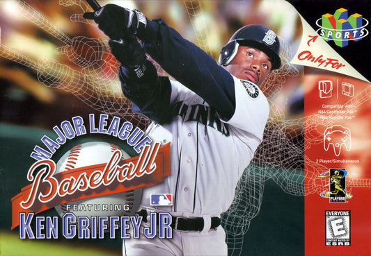 MAJOR LEAGUE BASEBALL FEATURING KEN GRIF  - N64 (W/BOX)